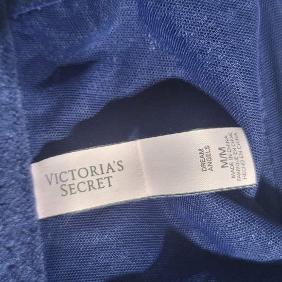 Navy Blue Velvet Strapless Top - Picture 3 of 3